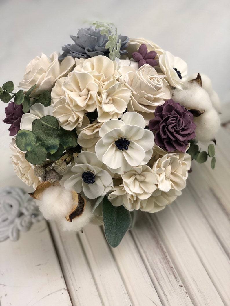 The Carriage House Bouquet Allure Collection Wood Flowers Sola Flowers Wedding Bouquet Lasting Bouquet Sola Wood image 1