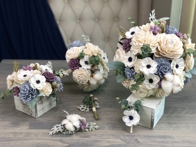 The Carriage House Bouquet Allure Collection Wood Flowers Sola Flowers Wedding Bouquet Lasting Bouquet Sola Wood image 5