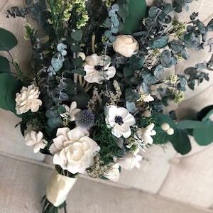 Adore You - Allure Collection - Wood Flowers - Sola Flowers -  Wedding Bouquet  - Lasting Bouquet - Eucalyptus Bouquet - Garden Bouquet
