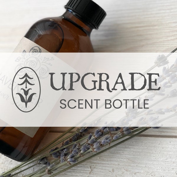 Additional Scent Bottle - UPGRADE - Wood Flowers - Sola Flowers -  Wedding Bouquet  - Lasting Bouquet - Rustic Wedding - Flower Scent Bottle