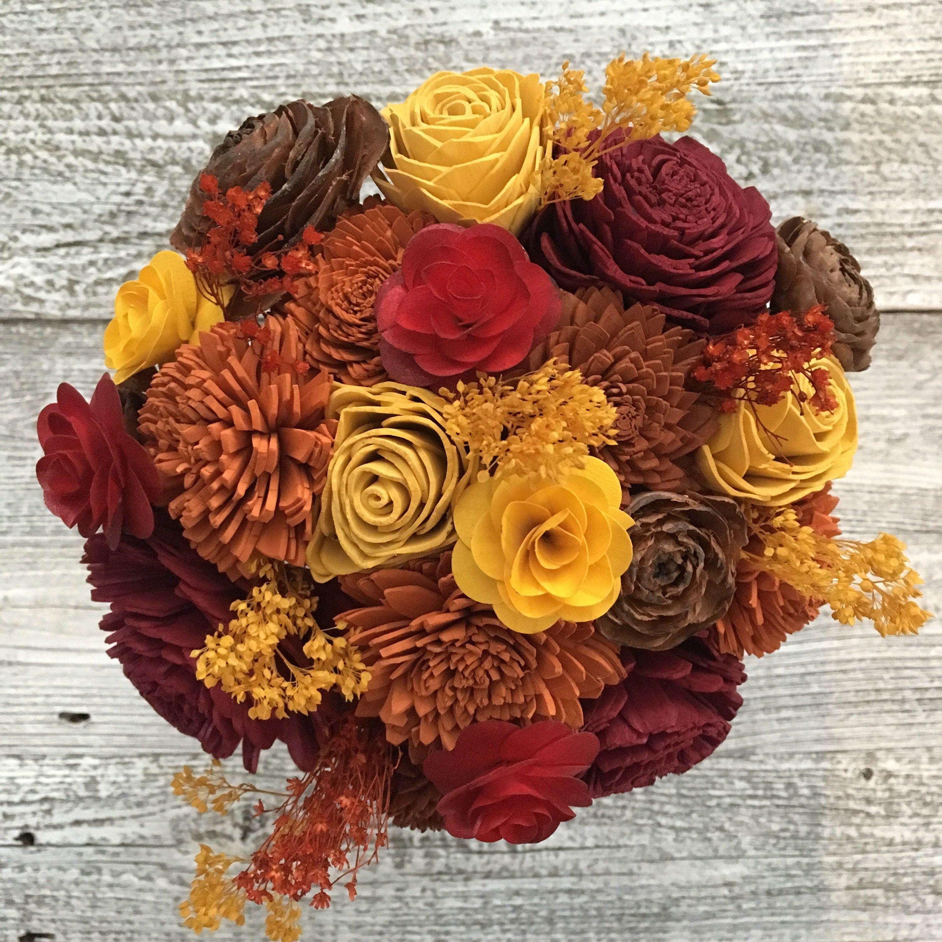 Pumpkin Spice Sola Flower Bouquet