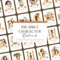 100 Bible Character Flashcards: Christian Education for Kids. Homeschool Printables. product logo