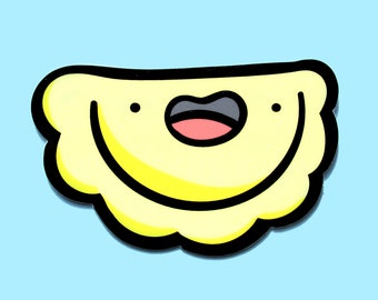 Pierogi Aufkleber | Vinyl-Aufkleber | Wasserfester Aufkleber | Kawaii Aufkleber | Wasserflasche Aufkleber | Autoaufkleber | Autoaufkleber | Yinzer Geschenk