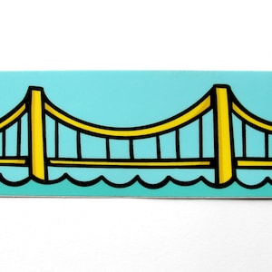 Pittsburgh Bridge Sticker | Vinyl Sticker | Waterproof Sticker | Yinzer Sticker | Water Bottle Sticker | Car Sticker | Yinzer Gift | PGH