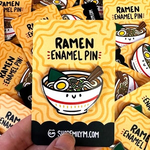 Ramen Hard Enamel Pin Kawaii Enamel Pin Bowl of Ramen Pin Japanese Food Pin Japan Travel Pin ...