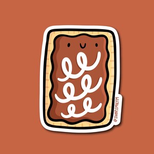 Cookie Dough Toaster Pastry Sticker| Weatherproof Sticker| Kawaii Sticker | cookie dough sticker | cute breakfast sticker | breakfast pastry