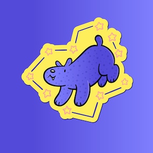 Constellation Bear Sticker| Waterproof Vinyl Sticker | Cute Bear Sticker | Outer Space Art | Galaxy Sticker| Big Dipper Sticker| Astrology