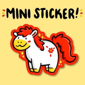 Year of the Horse Mini Sticker | zodiac sign  Sticker | birth year sticker | zodiac animals sticker | lunar new year |chinese zodiac sticker