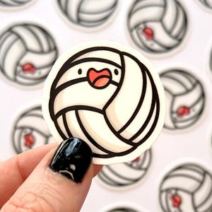 Volleyball Mini Sticker | Waterproof Sticker| cute sports sticker |Water Bottle Sticker |cute volleyball sticker| volleyball team sticker