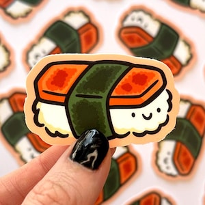 Musubi Mini Sticker | Waterproof Sticker | Kawaii Food sticker | hawaiian food sticker | cute food sticker | cute hawaii sticker | japan