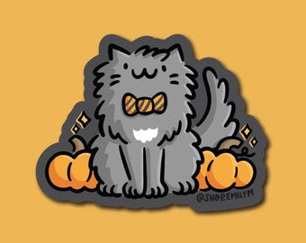 TV  Halloween 2026 Sticker | Weatherproof Vinyl Sticker | kawaii animal sticker |