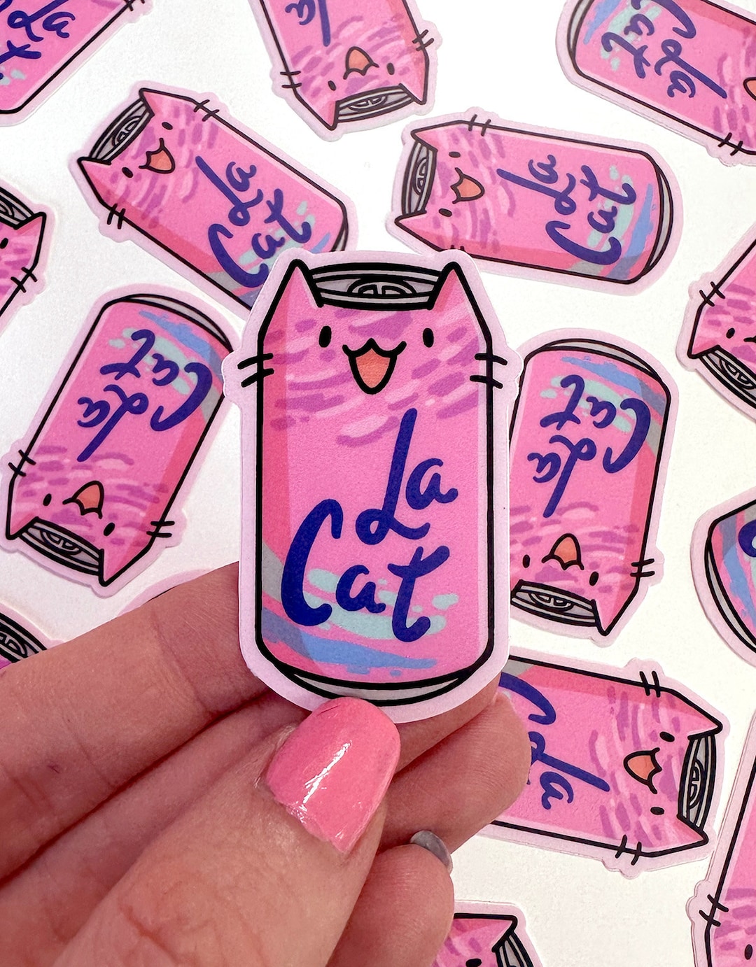 Mini Berry La Cat Vinyl Sticker | Waterproof Sticker | Berry Seltzer ...