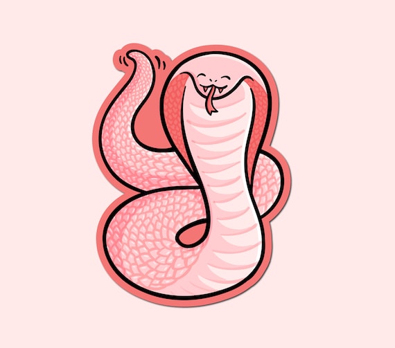 Snake Sticker King Sticker Cute Snake - Etsy