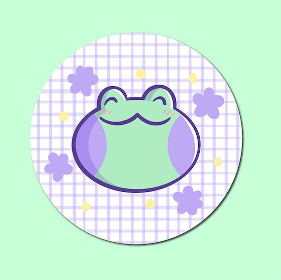 Frosch Sticker Wasserfester Vinyl Sticker Süßer Frosch Sticker Pastell  Blumen Sticker Frosch Ikone Kawaii Tiere Sticker Cartoon FroschKunst -  .de