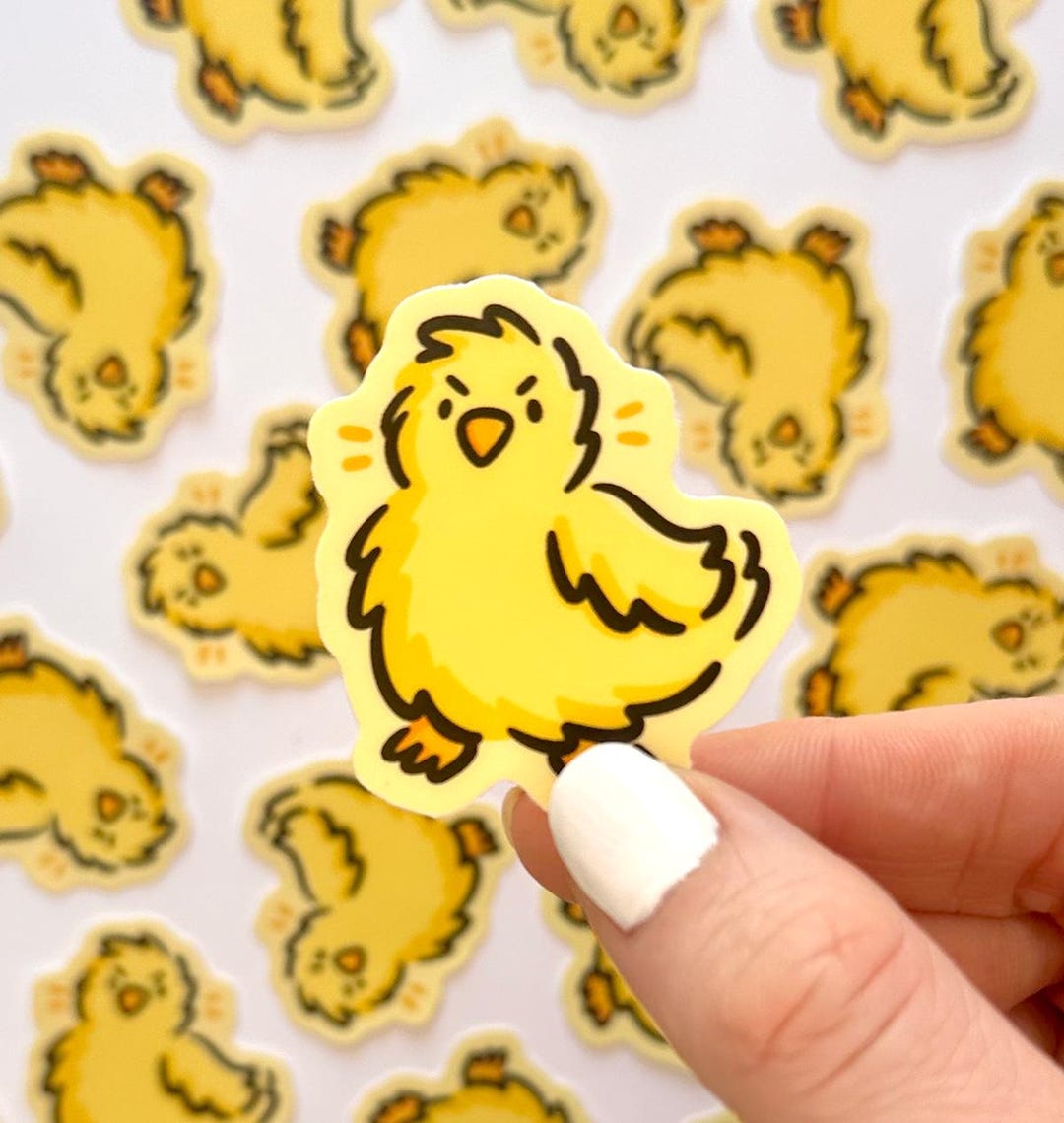 Chick Mini Sticker | Waterproof Sticker | Kawaii Animal Sticker | Cute ...