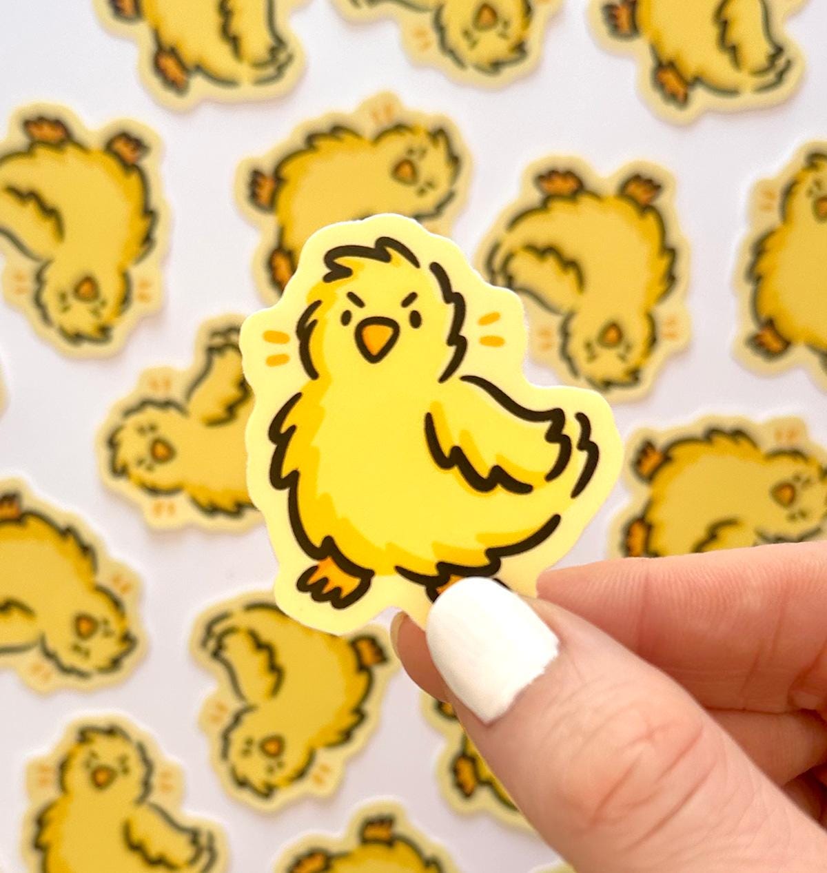 Chick Mini Sticker | Waterproof Sticker | Kawaii Animal Sticker | Cute ...