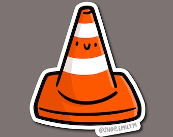 Traffic Cone Sticker | Weatherproof Vinyl Sticker | orange traffic cone | hoist the cone sticker | pittsburgh baseball sticker |pgh baseball