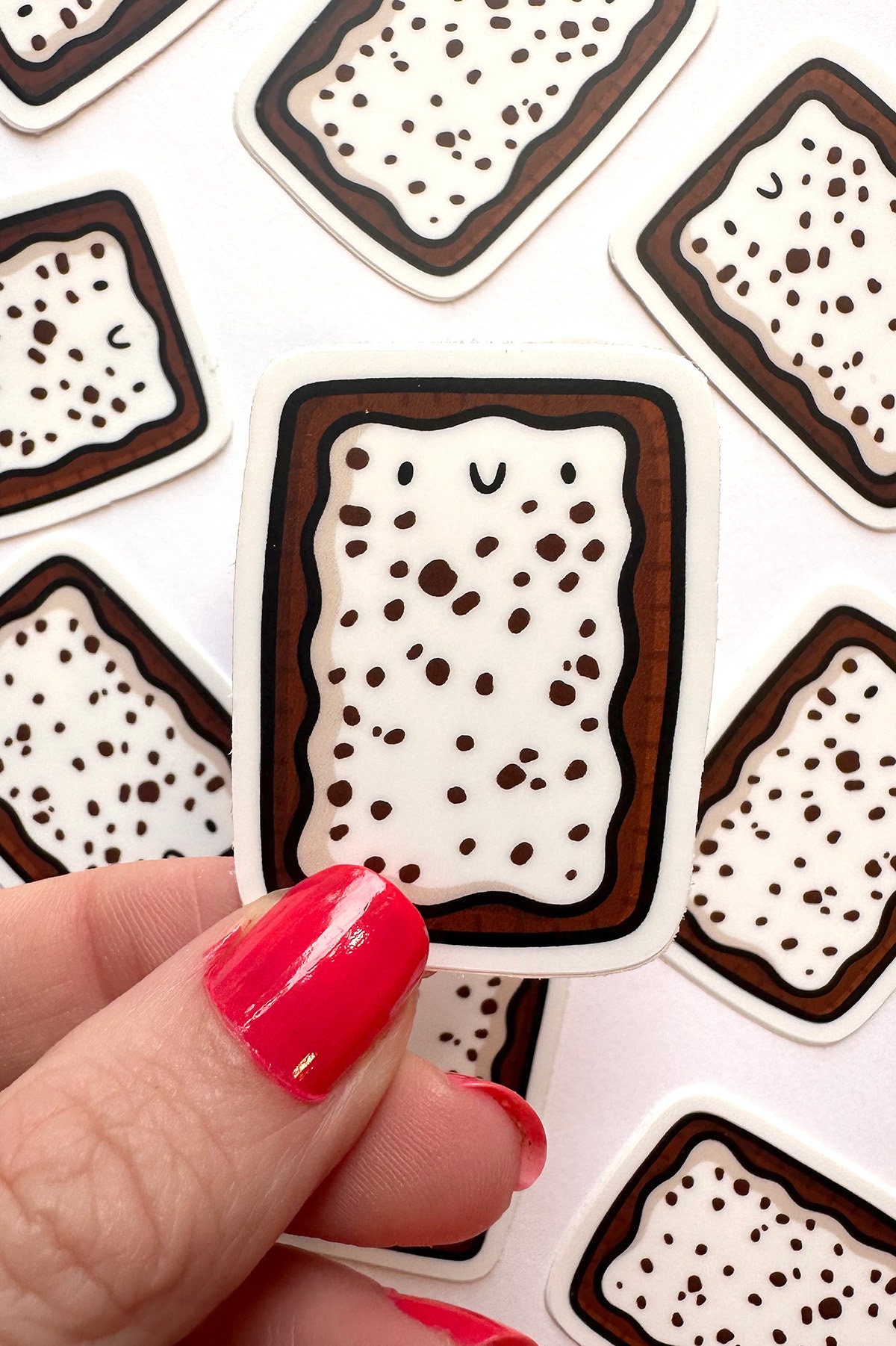 Cookies and Cream Toaster Pastry Mini Sticker | Waterproof Sticker ...