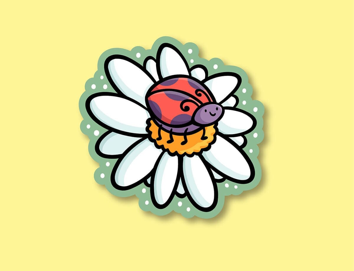 Mini Wooden Ladybug Stickers Perfect For Fairy - Temu
