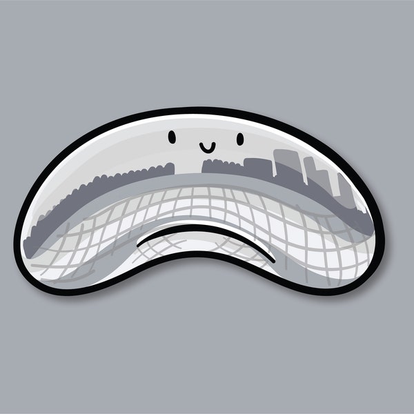 The Bean Vinyl Sticker | Cute Chicago Sticker | Cute Sticker | Travel Sticker | Waterproof Stickers | Chicago Gift | Bean Chicago Artwork