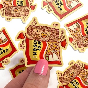 Instant Ramen Mini Sticker | Waterproof Sticker | Kawaii food Sticker | instant ramen packet sticker | Ramen noodles sticker | Japanese Food