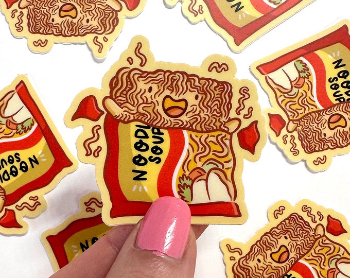 Instant Ramen Mini Sticker | Waterproof Sticker | Kawaii food Sticker | instant ramen packet sticker | Ramen noodles sticker | Japanese Food