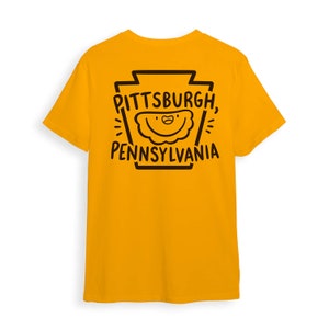 Pittsburgh Pierogi Shirt | Kawaii Clothing | Cute Gold T-shirt | Pittsburgher Shirt | PGH Shirt | Pennsylvania Shirt| Yinzer Shirt