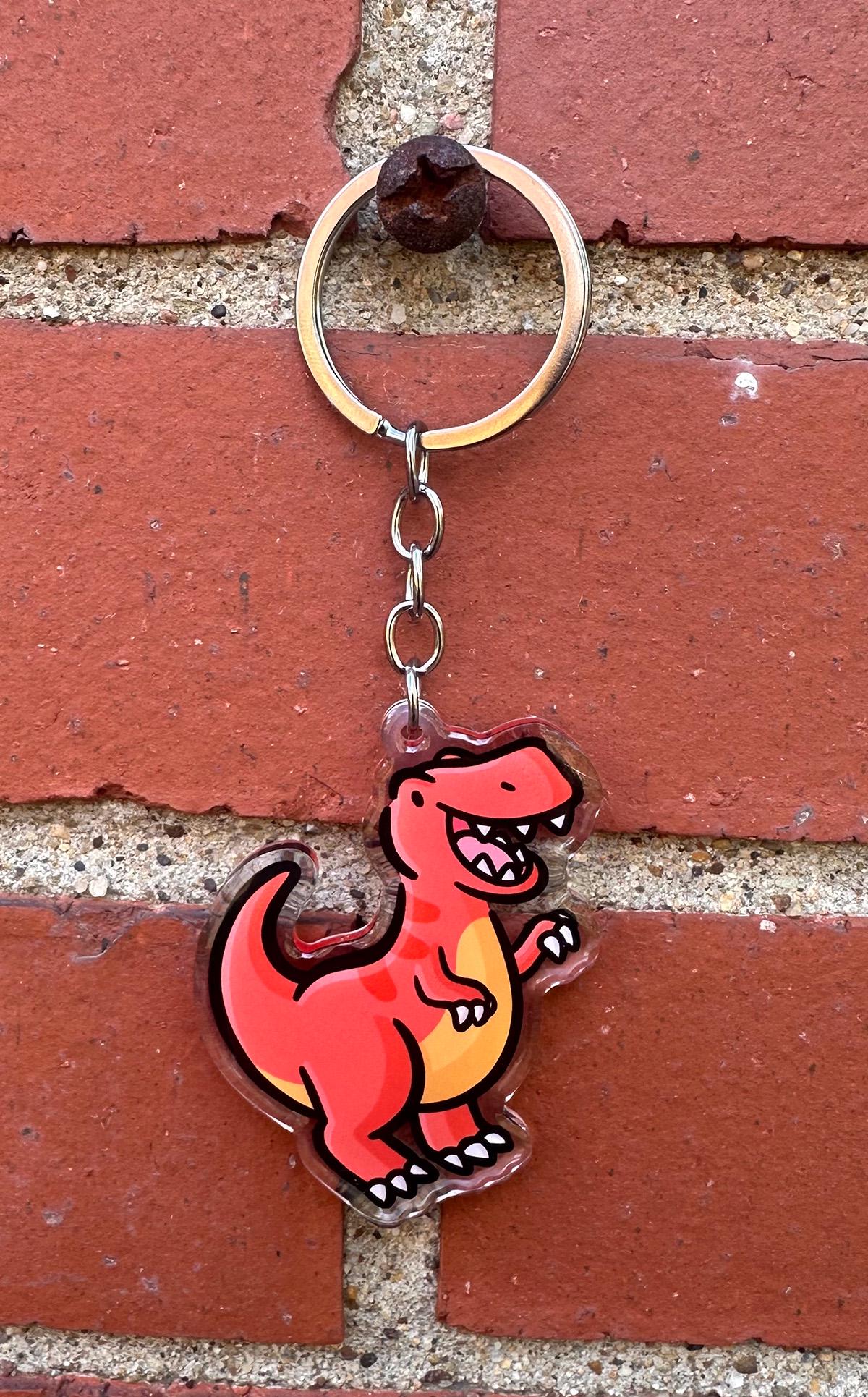 T-Rex キーホルダー | かわいいアクリルキーホルダー | かわいい 
