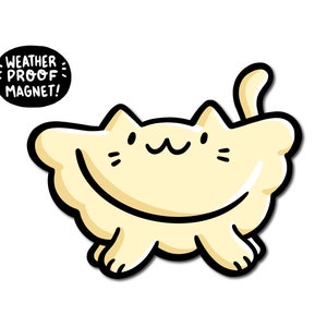 Pierogi Cat Magnet | Yinzer Gift | Die Cut Magnet | Pierogi Magnet | Yinzer Magnet | Car Magnet | Ketchup Magnet | Pittsburgh Pierogi Magnet