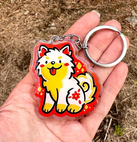 戌年キーホルダー | かわいいアクリルキーホルダー | 干支キーホルダー