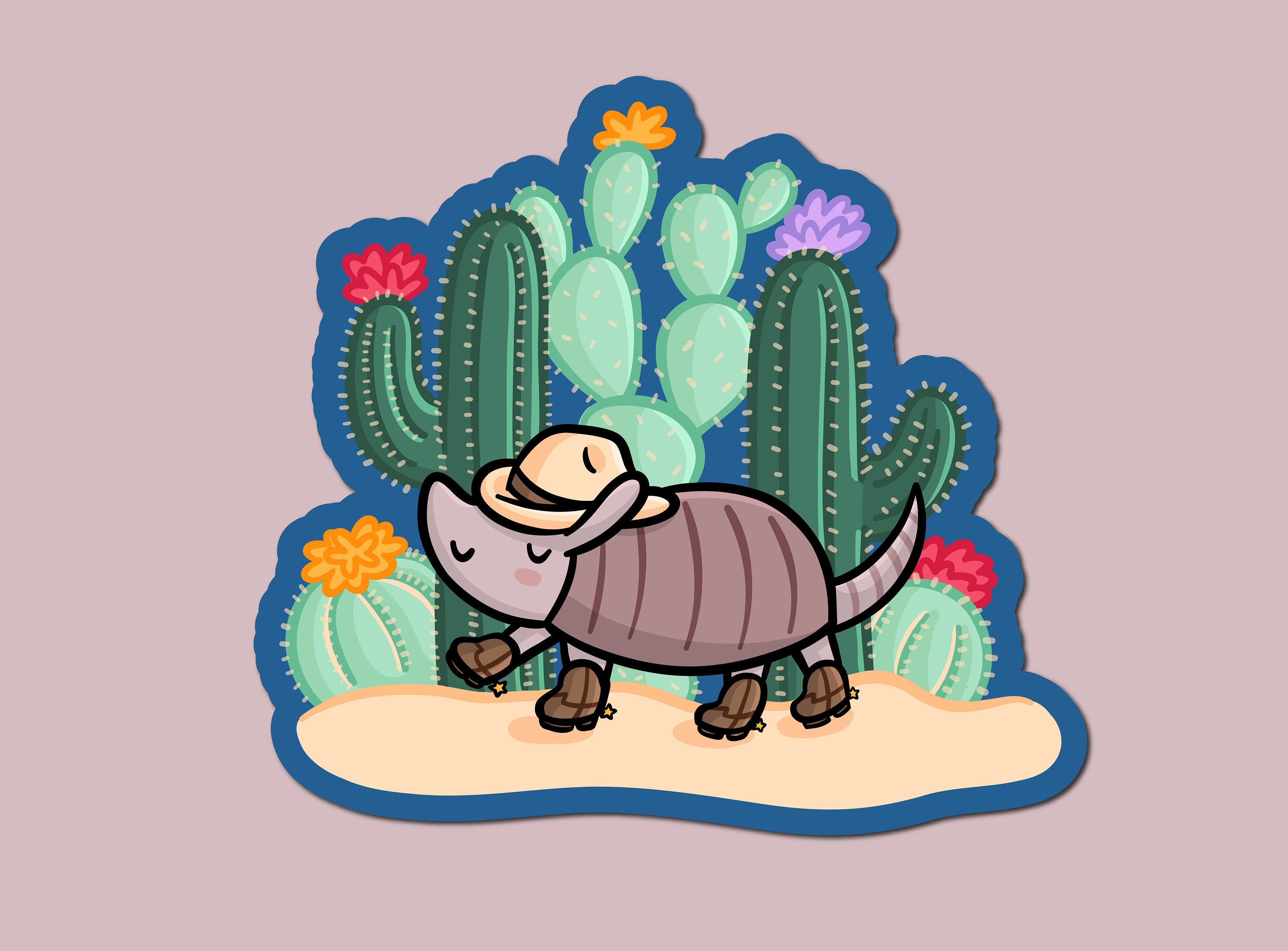 Armadillo Vinyl Sticker Desert Animals Sticker Cute - Etsy Denmark Armadillo Vinyl Sticker Desert Animals Sticker Cute - Etsy Denmark