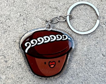 Chocolate Snack Cake Keychain | cute acrylic keychain| chocolate keychain | Cute cake keychain | dessert keychain | junk food keychain