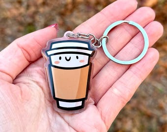 アイスコーヒーアクリルキーホルダー | ラテキーホルダー | コーヒー