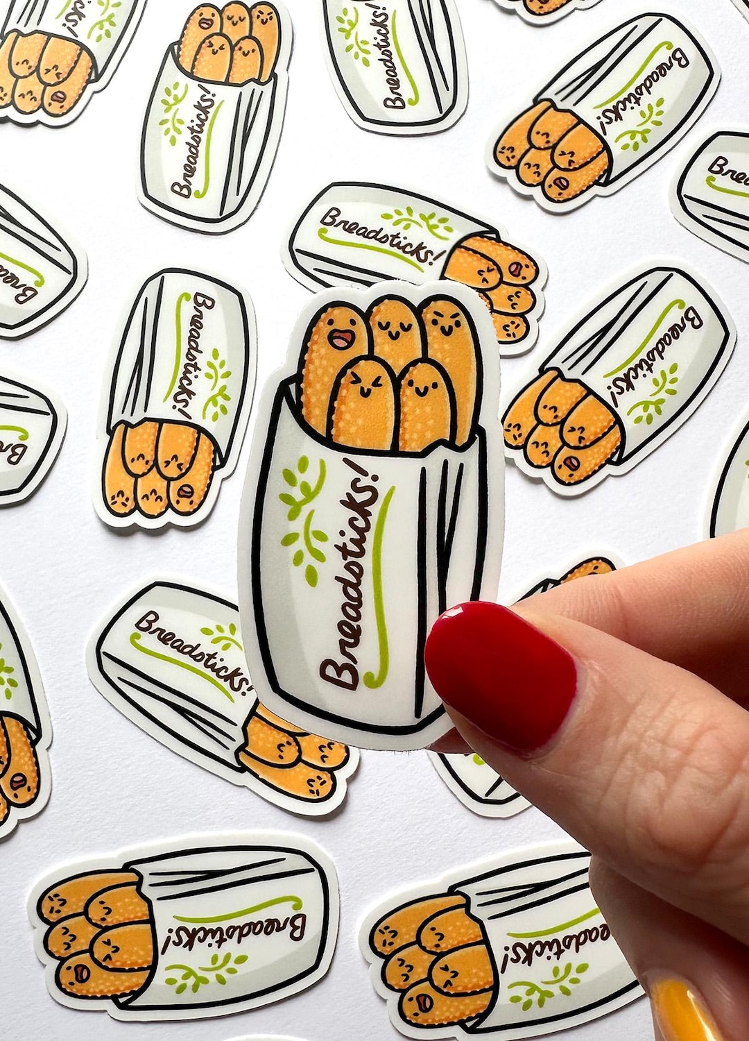 Bread Rusk Sticker Unlimited Breadsticks Mini Sticker | Waterproof Vinyl Mini Sticker ...