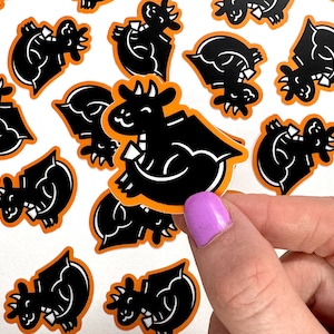 Mini Black Dragon Vinyl Sticker | Waterproof Phone Sticker | cute dragon sticker | magical creatures sticker |fantasy sticker |kawaii dragon