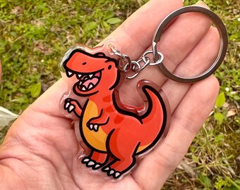 T-Rex キーホルダー | かわいいアクリルキーホルダー | かわいい