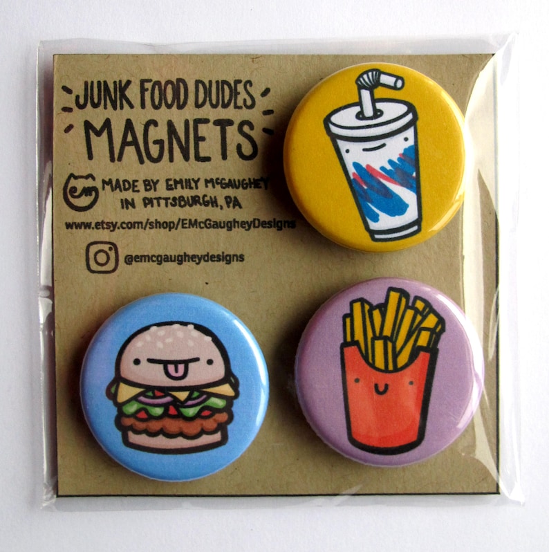 Junk Food Pack Refrigerator Fridge Etsy