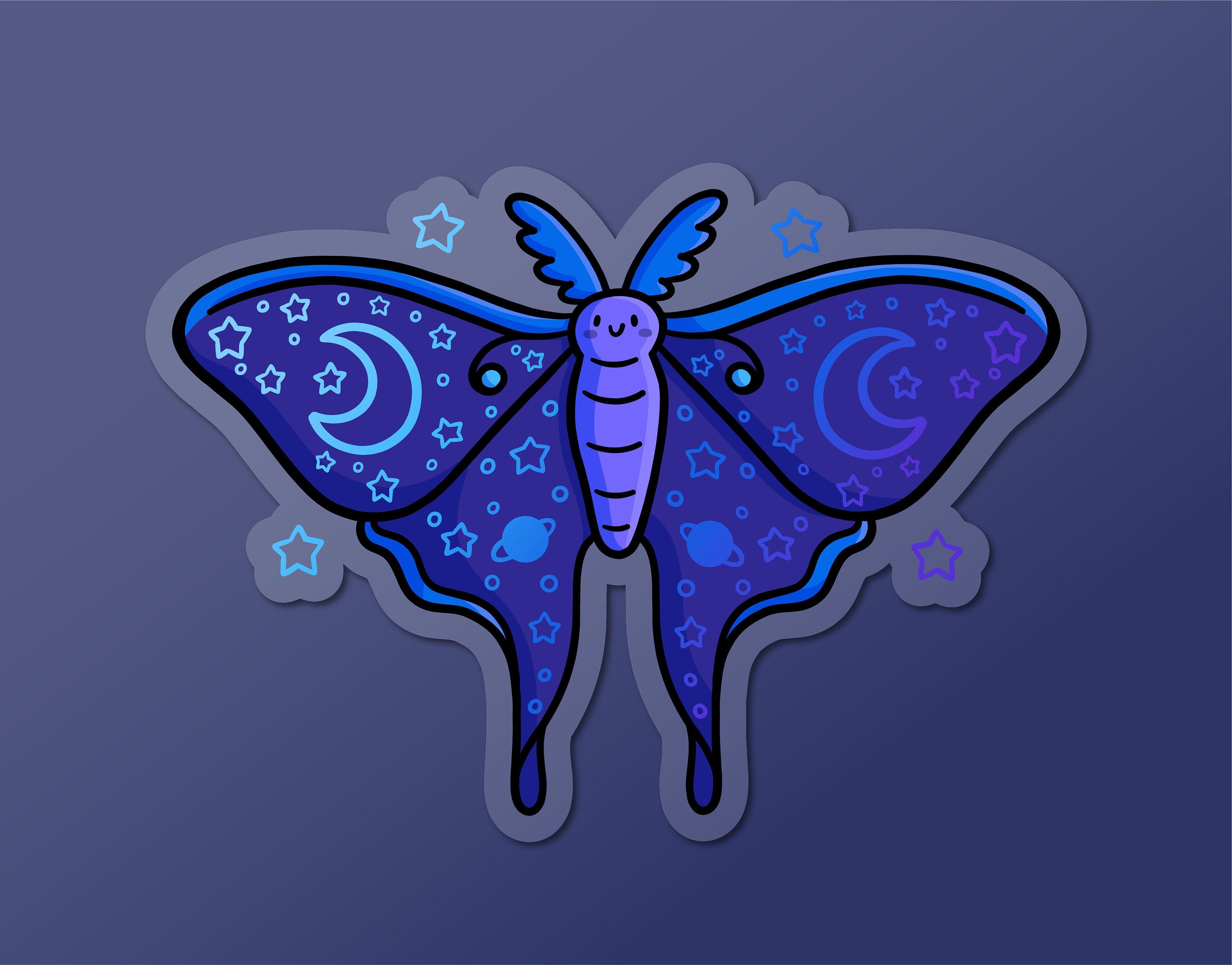 Luna moth sticker — ALPINE AYITA