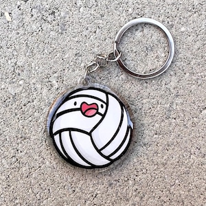Volleyball Keychain | Cute Acrylic Keychain | kawaii keychain | volleyball team keychain | sand volleyball keychain | cute sports keychain