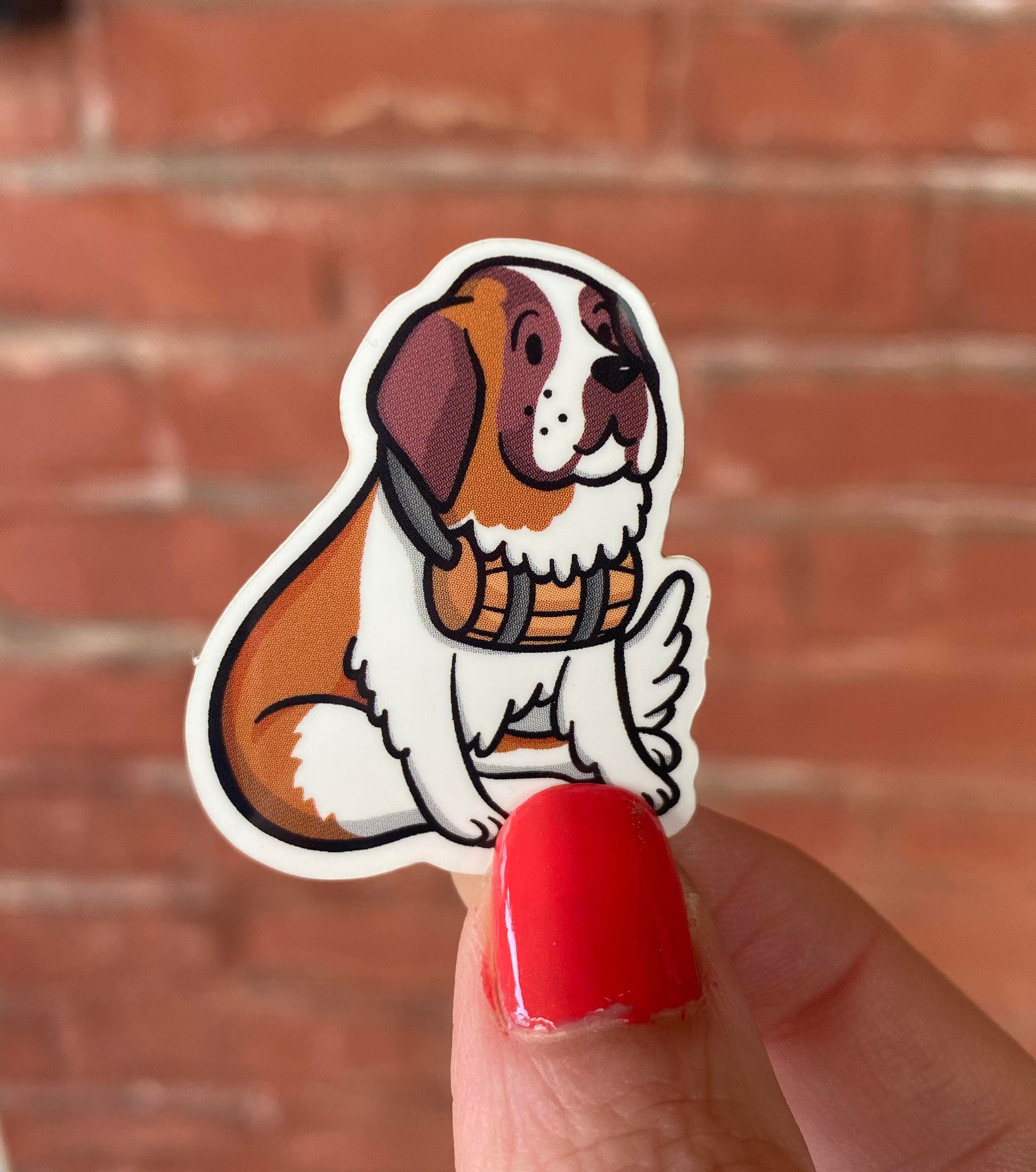 Cute Dog Drink Stickers, Kawaii Food Stickers, Waterproof Vinyl Stickers