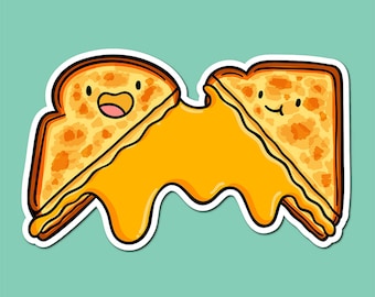 Mac & Cheese Sticker | Weatherproof Vinyl Sticker | Kawaii Food ...