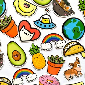 Bulk Mini Waterproof Vinyl Stickers