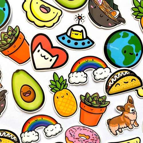 Bulk Mini Waterproof Vinyl Stickers Etsy