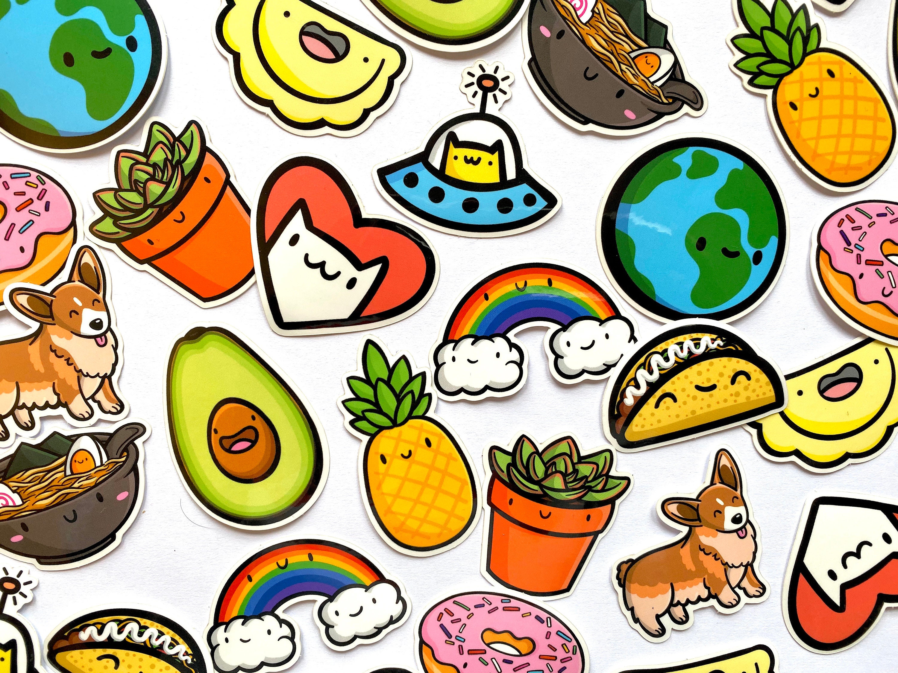 Premium Vector  Cute stickers design