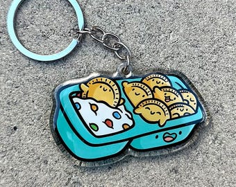 Dunk Cookies Keychain | Cute Acrylic Keychain | Kids food keychain | junk food keychain | cookies with frosting | Sprinkle cookies keychain