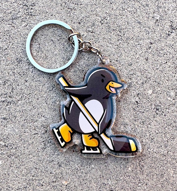 ホッケーペンギンキーホルダー｜アクリルキーホルダー｜ピッツバーグ 