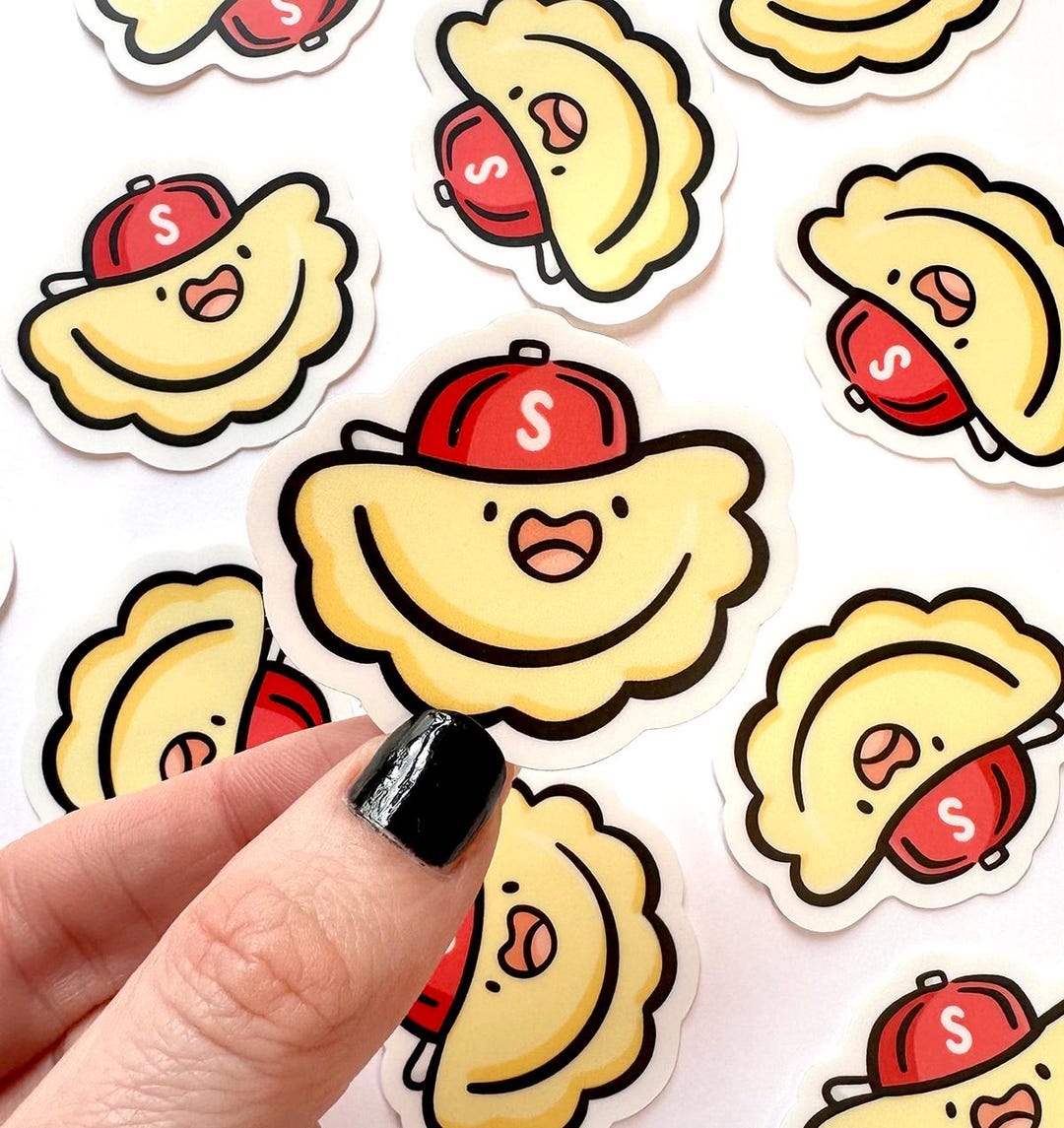 Sauerkraut Pittsburgh Pierogi Mini Sticker | Waterproof Sticker | Cute ...