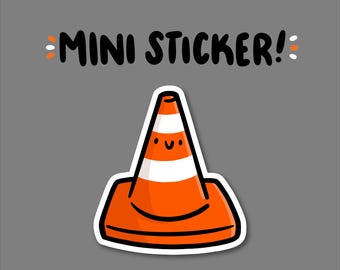 Traffic Cone Mini Sticker | Waterproof Sticker | Orange traffic cone | hoist the cone | pittsburgh sticker | pittsburgh baseball | cute cone