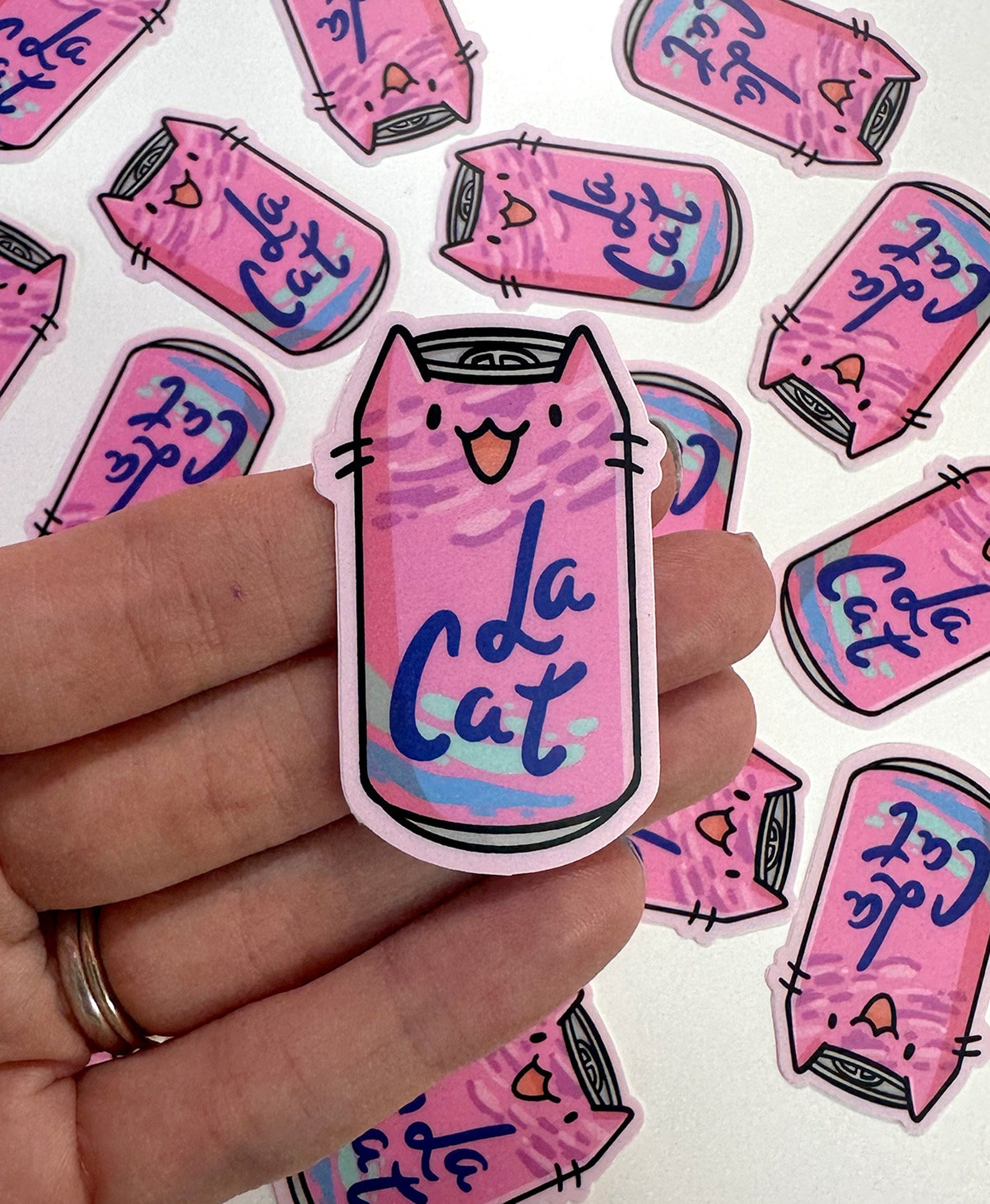 Mini Berry La Cat Vinyl Sticker | Waterproof Sticker | Berry Seltzer ...