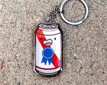 Beer Can Keychain | Cute Acrylic Keychain | kawaii keychain | cute beer keychain | can of beer keychain | american beer keychain |cute drink